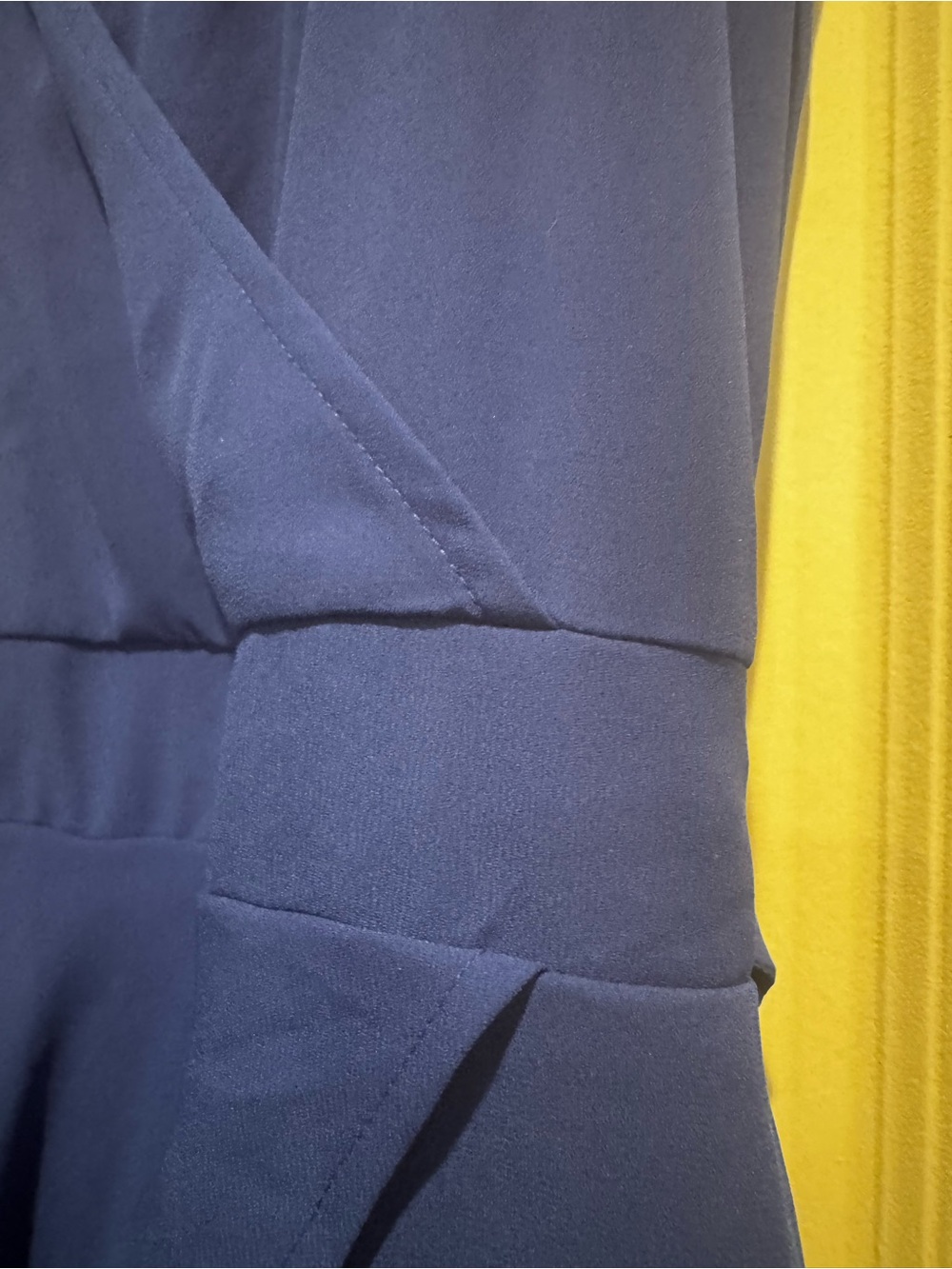 Express Blue Wrap Front Ruffle Romper Size 2 - Picture 4 of 6